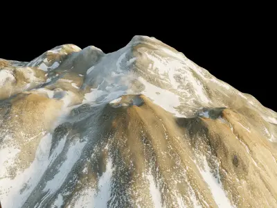 Ojos del Salado Stratovolcano terrain 3d model 3D model