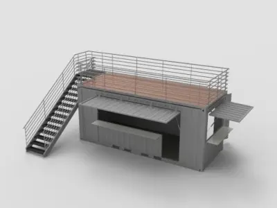 Portable Building and Shipping Container Collection 3D model