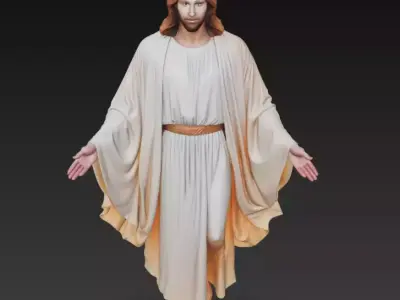 Divine Savior Collection - Sacred Religious Sculpture Series 3D Model Pack