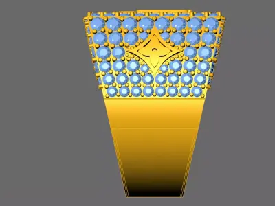 LV diamond ring 3D print model