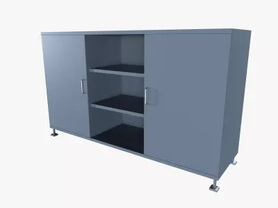Workshop Cabinet Low-poly 3D model