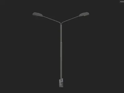 Street Light Low-poly 3D model