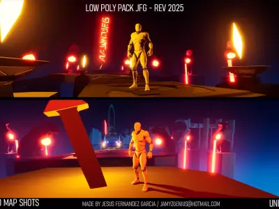 Low Poly Pack JFG - Rev 2025 Low-poly 3D model