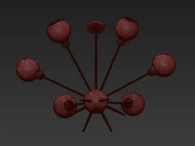 Mace Chandelier 3D model purchase
