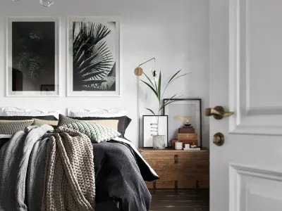 Bedroom scandinavi 3D model