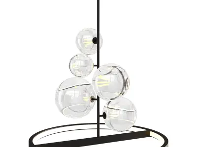 Pendant lamp IONA B Low-poly 3D model