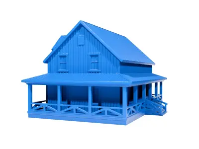 North American house 2 3D print model