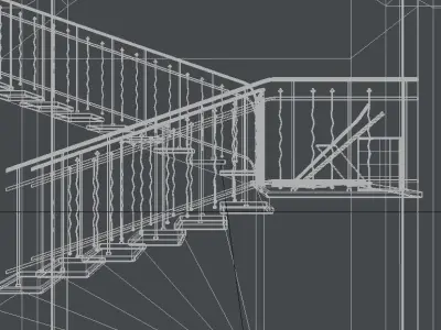 Venice Stairs Horror Game Low-poly 3D model