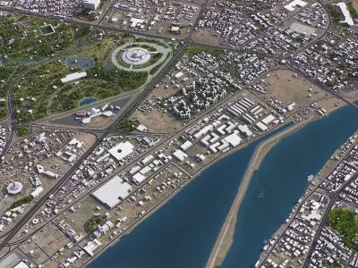 TOP 10 Cities in Iraq 3D Model Pack