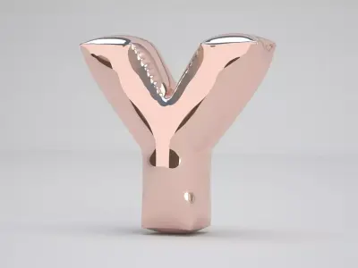 Y Balloon Copper 3D model