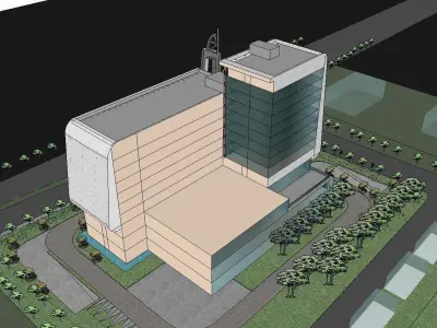 vacation spot-Resort-Fashion Leisure Hotel-0166 3D model