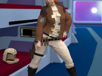 Colonial Warrior for La Femme 2 for Poser 3D model