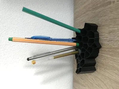 Geometric Pencil Holder - Voronoi 3D print model