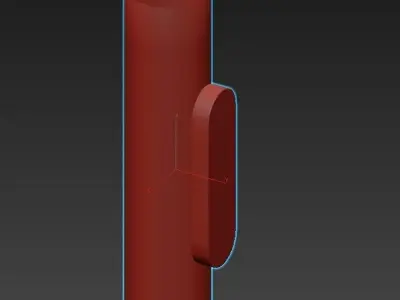 BATHROOM wall sconce with two balls 3D model