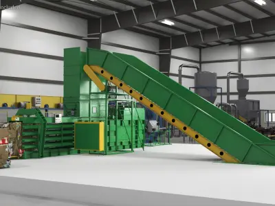  Hydraulic Baler Machine with Garbage 