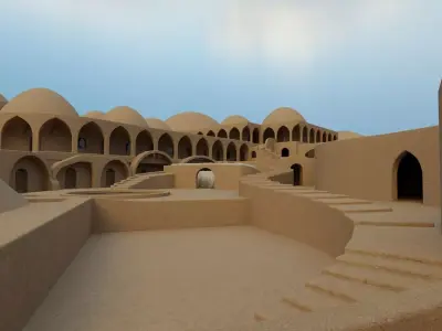 Soil Hotel Low-poly 3D model