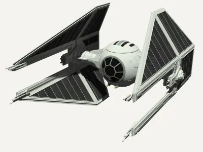 TIE Spacecraft Collection 3D Model Pack