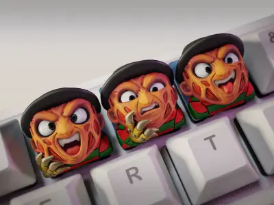 Freddy Kruegger - Nightmare on Elm Street - Keycaps 3D print model