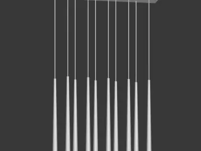 Aquitaine Linear Chandelier Restorationhardware 3D model