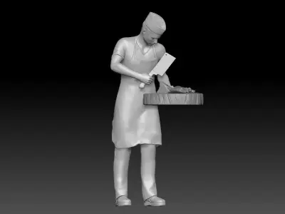 MEXICAN STREET FOOD TACOS TAQUERO 1 3D print model