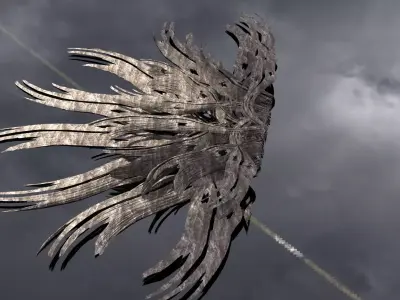 Sea Flower sci fi sculpture  Low-poly 3D model purchase