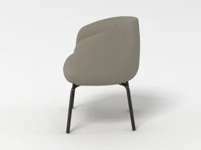 PlusHalle Low Nest Chair 3D model