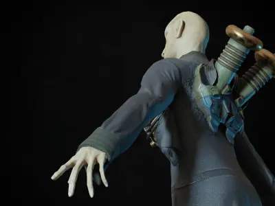 Character Dr Electrod  Low-poly 3D model