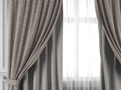 Curtain Set 452 3D model