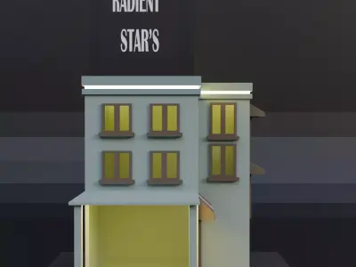 Radiant acdemy Low-poly 3D model
