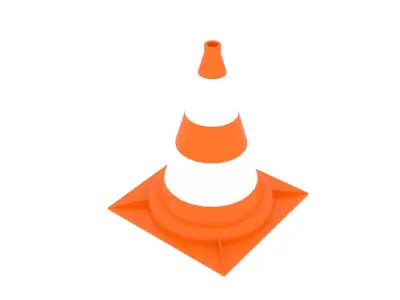 Traffic Cone 3D model Polygon mesh