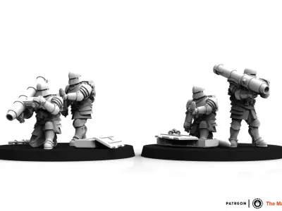 Feudal Guard Missile Launcher Team 3D print model