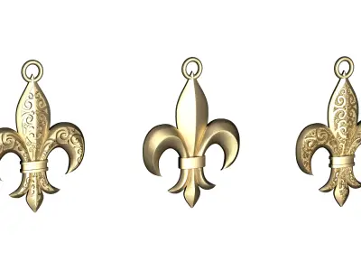 Lily Pendant 3D print model