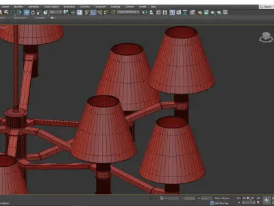 RIGDON 10 ARM CHANDELIER Low-poly 3D model