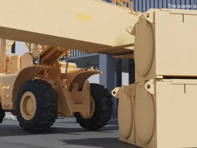  Stacked Missile Canisters and Tactical Hauler Sand 