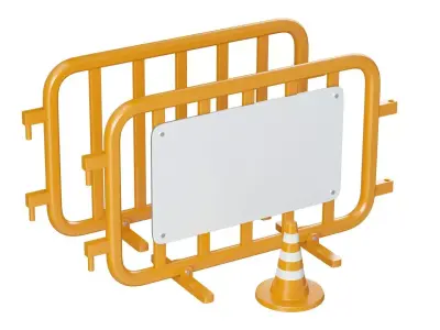 Restricted Area Fence 3D model