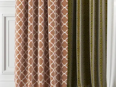Curtain Set 278C 3D model