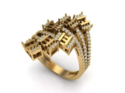 Jewelry ring 173 3D print model