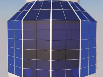 Baghdad Tower landmark in baghdad iraq Low-poly 3D model