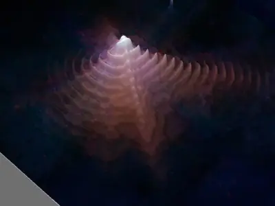 Low Res Wolf-rayet 140 deep sky object 3d software analysis Free 3D print model