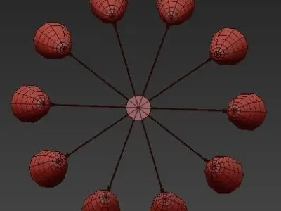 Sputnik chandelier 3D model get