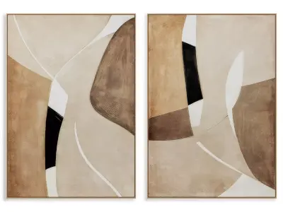 Abstract Painting Frame set 3D model 888