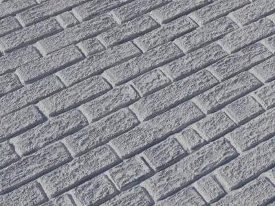 High res Rough Brick Wall PBR Texture Texture
