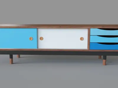 Soren 71 TV Stand 3D model