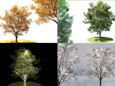 ENGLISH WALNUT 01 3D Model Pack