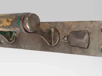 Bakelite Doorknob Low-poly 3D model