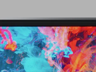 Big LED Screen 3D model