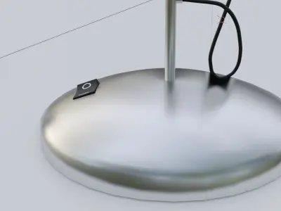 Stylish Metal Lamp Low-poly 3D model