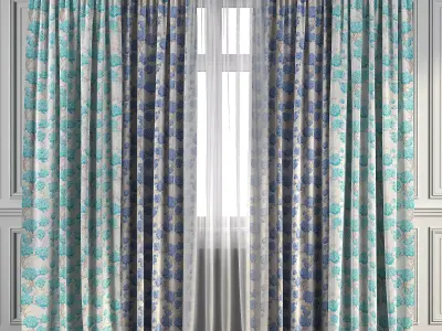 Curtain Set 100 3D model