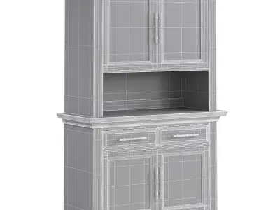 Pattern Glazed Dresser 3D model