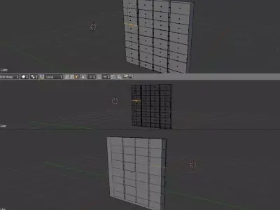 low poly sidewalk wall Free low-poly 3D model